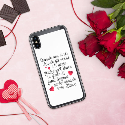 Quando non ci sei...per Lei -  Cover iPhone® trasparente