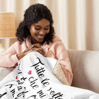 Tutte le volte che... - Coperta in Pile con Tessuto Sherpa