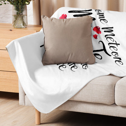 Come Meteore...Coperta in Pile con Tessuto Sherpa