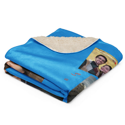 Coperta Sherpa  # 1237 Orizzontale Blu