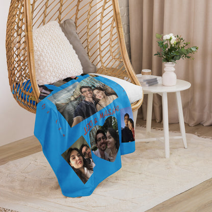 Coperta Sherpa # 1237 Verticale Blu