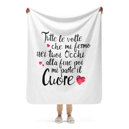 Tutte le volte che... - Coperta in Pile con Tessuto Sherpa