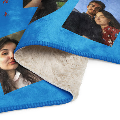Coperta Sherpa # 1237 Verticale Blu