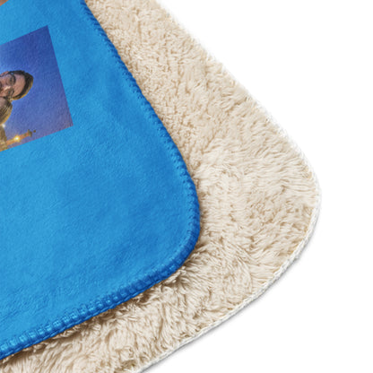 Coperta Sherpa  # 1237 Orizzontale Blu