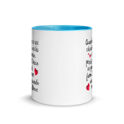 Quando non ci sei...per "Lui" - Tazza Colorata in Ceramica - 4 Colori -