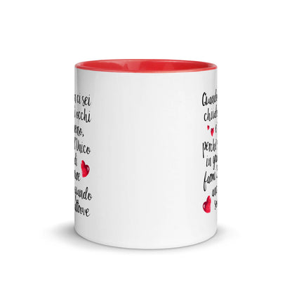 Quando non ci sei...per "Lui" - Tazza Colorata in Ceramica - 4 Colori -