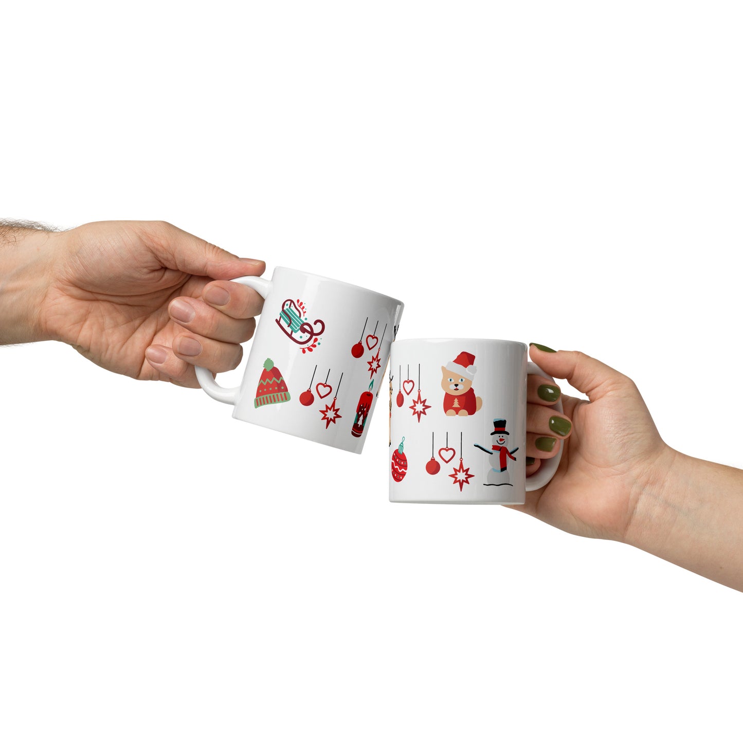 Fantasia Natalizia - Tazza in Ceramica Bianca Lucida