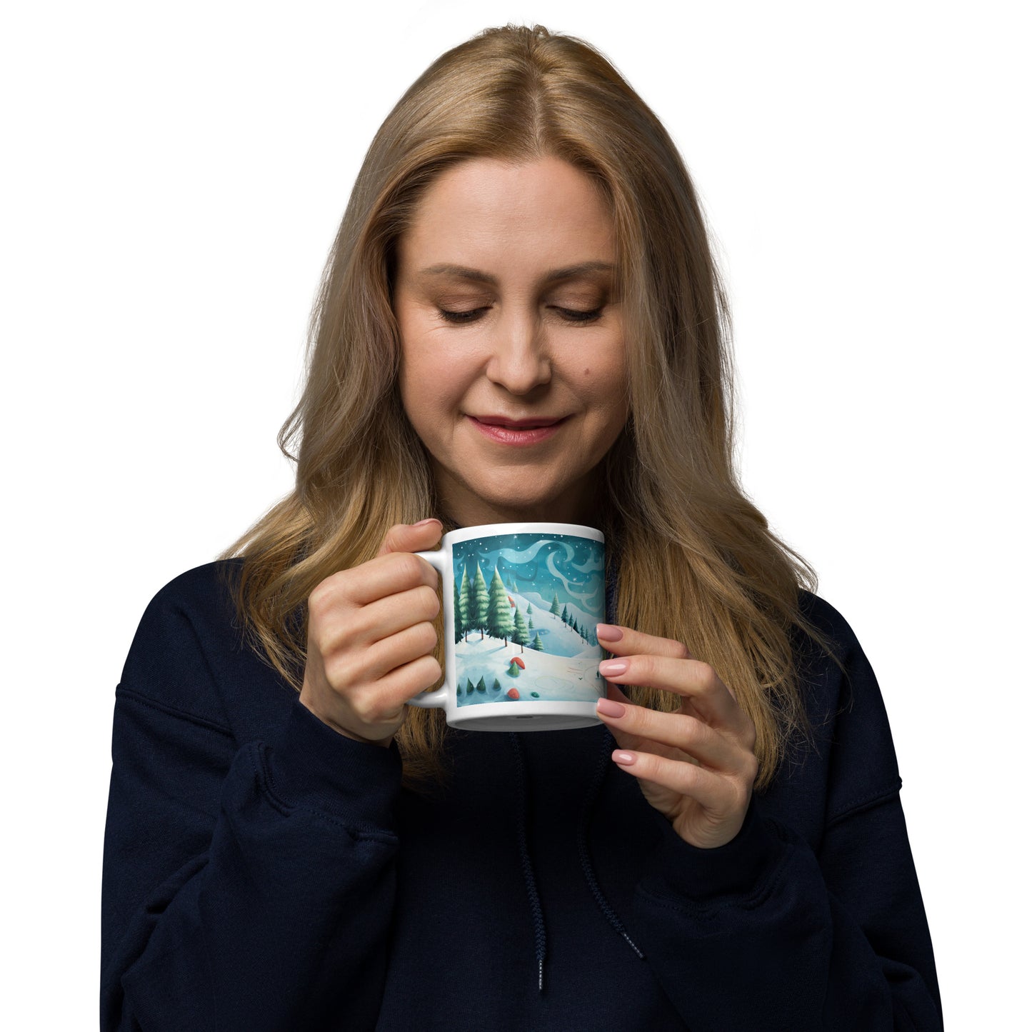 Paesaggio - Tazza in Ceramica Bianca Lucida