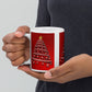 E' Natale - Tazza in Ceramica Bianca Lucida