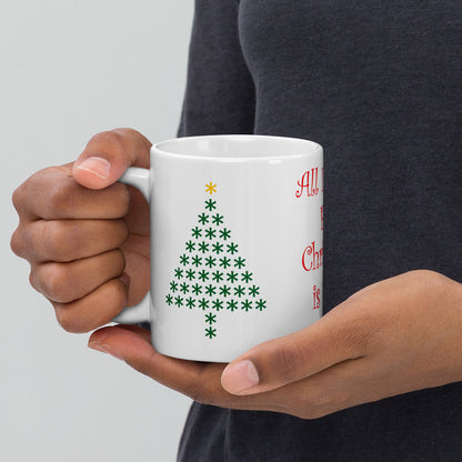 All I Want ......Tazza in Ceramica Bianca Lucida