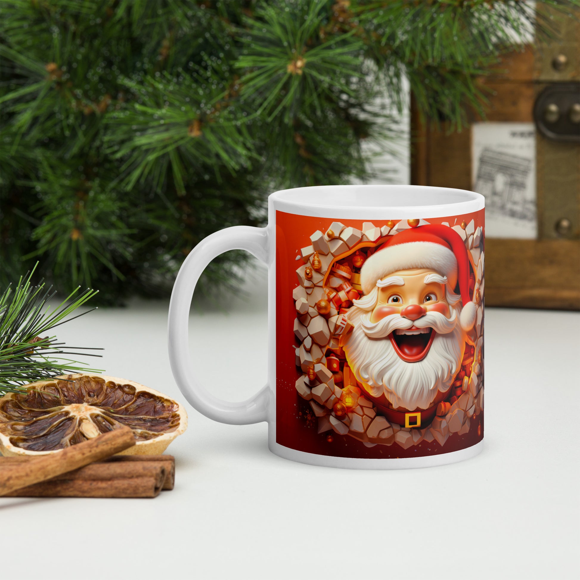 Tazze Natalizie Tazza Natalizia Segreta Babbo Natale, Da 11 Once, In Ceramica Bianca, Perfetta Per Regali D'ufficio Tazze Divertenti Tazze Natalizie Tazza Natalizia Segreta Babbo Natale, Da 11 Once, In Ceramica Bianca, Perfetta Per Regali D'ufficio Tazze Divertenti