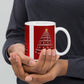 E' Natale - Tazza in Ceramica Bianca Lucida