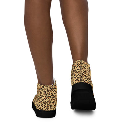 Leopardo - Sneakers Alte in Tela/Donna