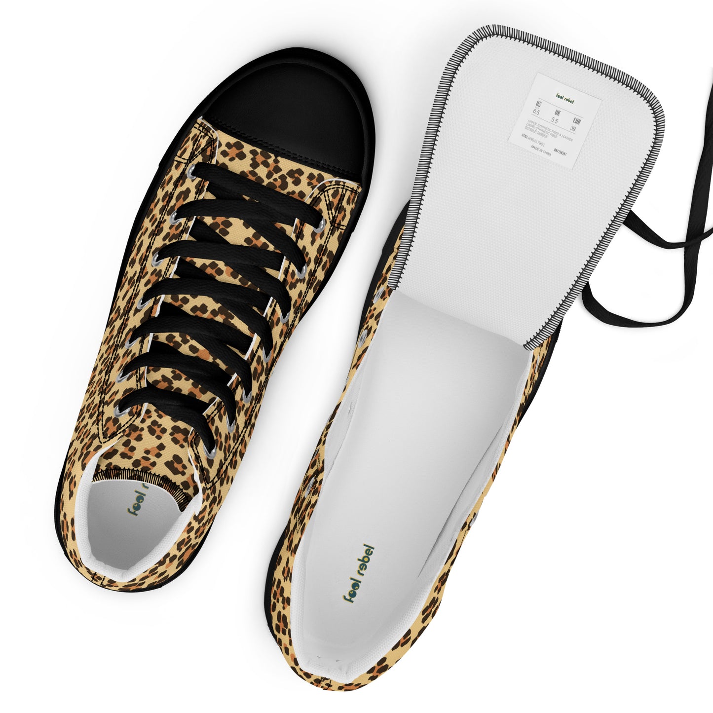 Leopardo - Sneakers Alte in Tela/Donna