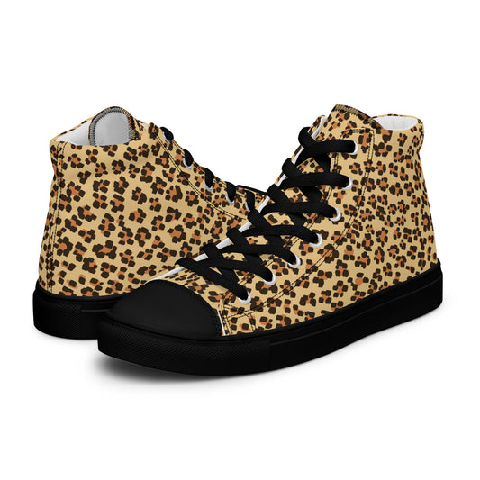 Leopardo - Sneakers Alte in Tela/Donna