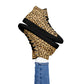 Leopardo - Sneakers Alte in Tela/Donna