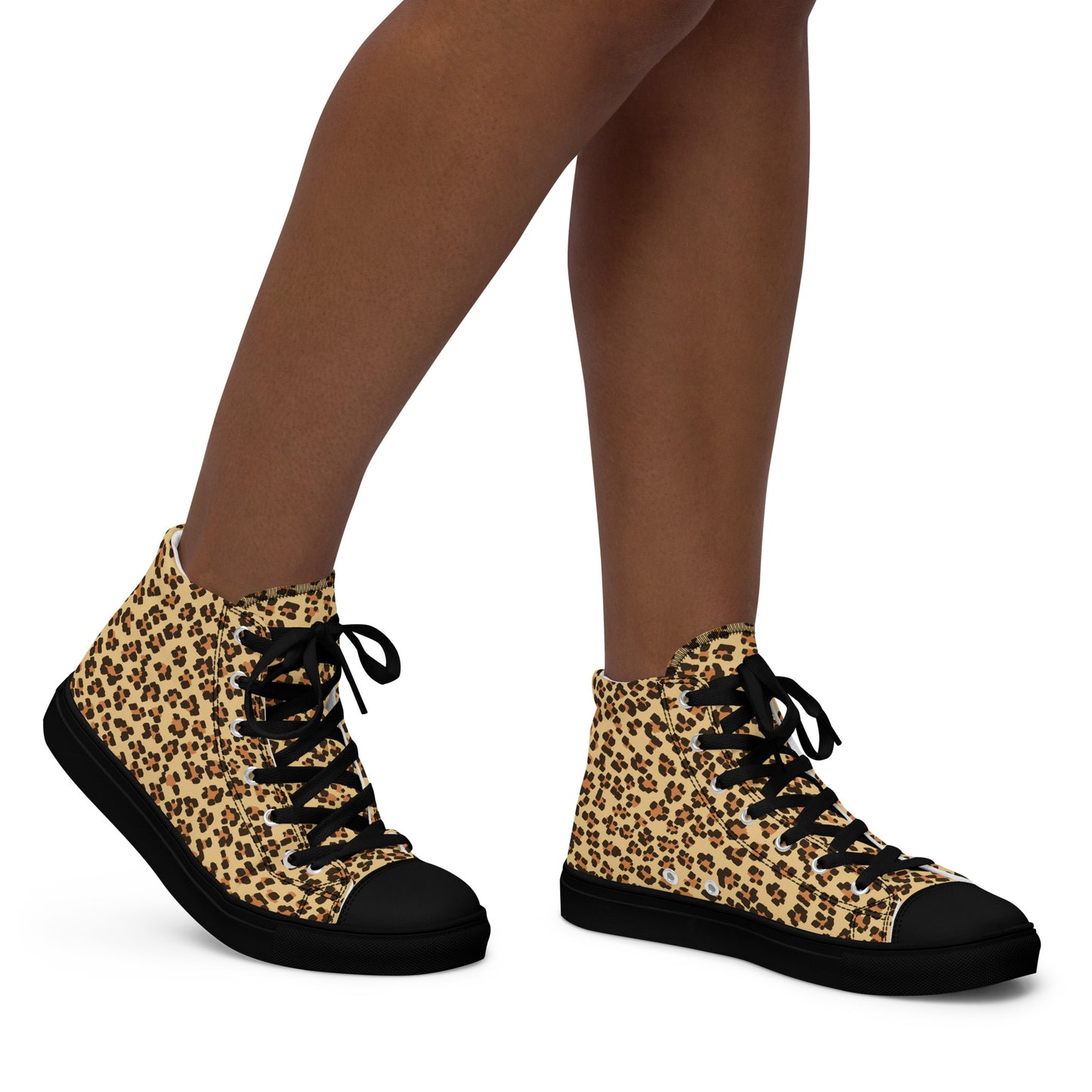 Leopardo - Sneakers Alte in Tela/Donna
