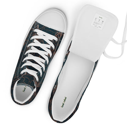 Orchidea - Sneakers Alte in Tela/Donna
