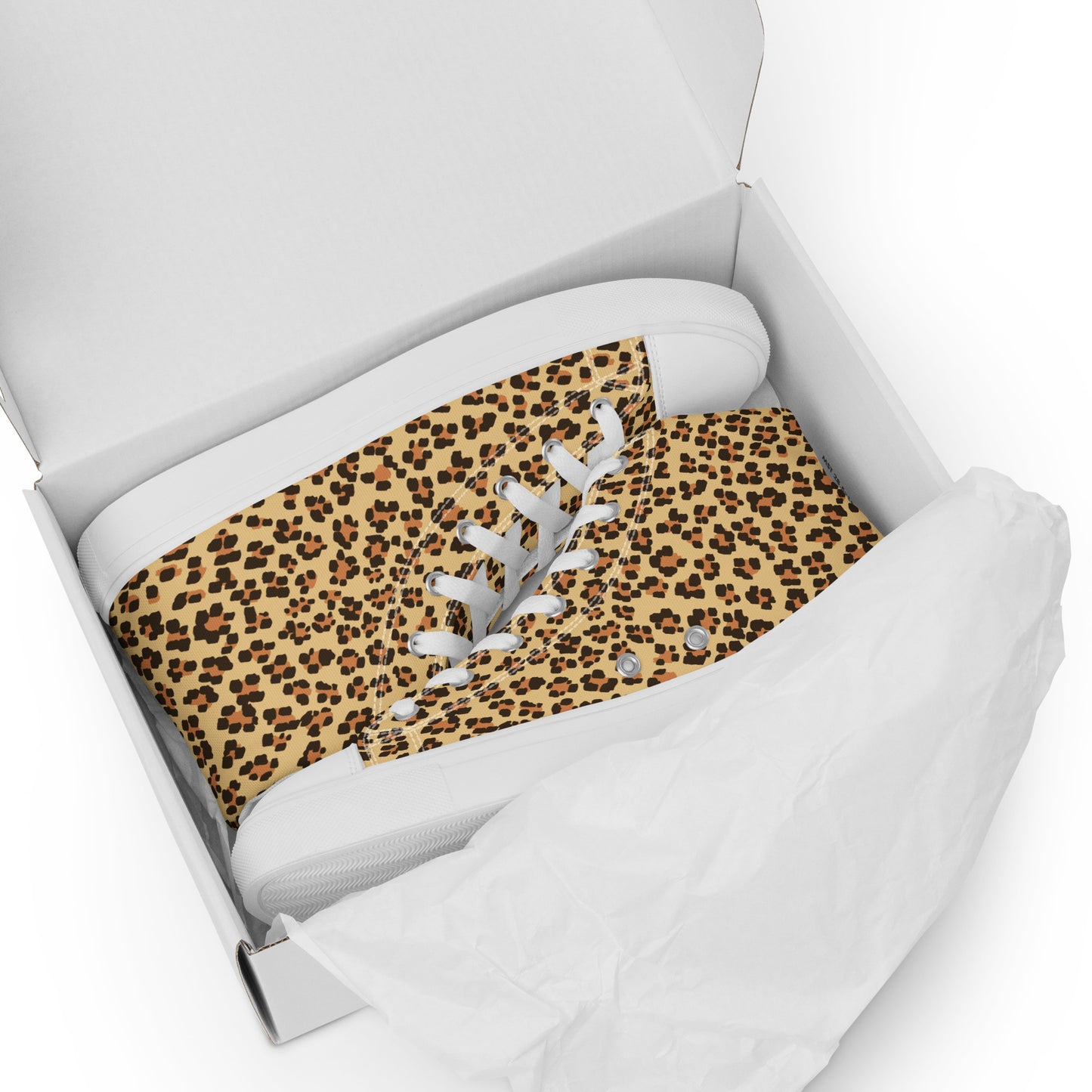 Leopardo - Sneakers Alte in Tela/Donna