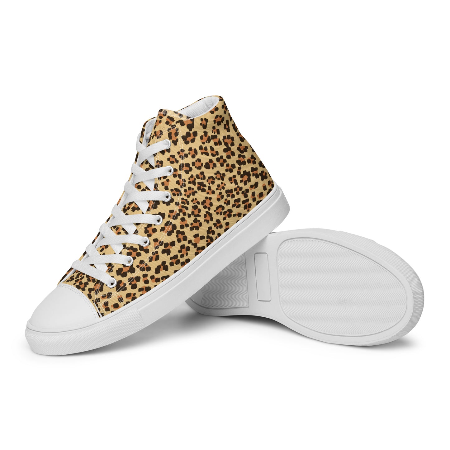 Leopardo - Sneakers Alte in Tela/Donna