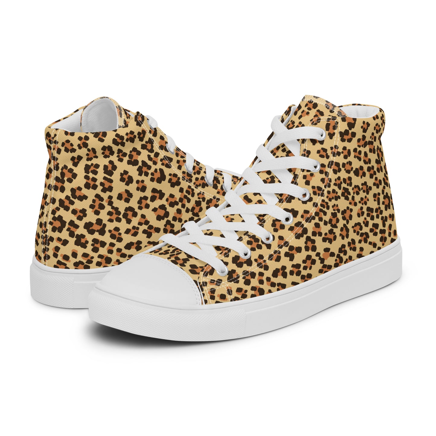 Leopardo - Sneakers Alte in Tela/Donna