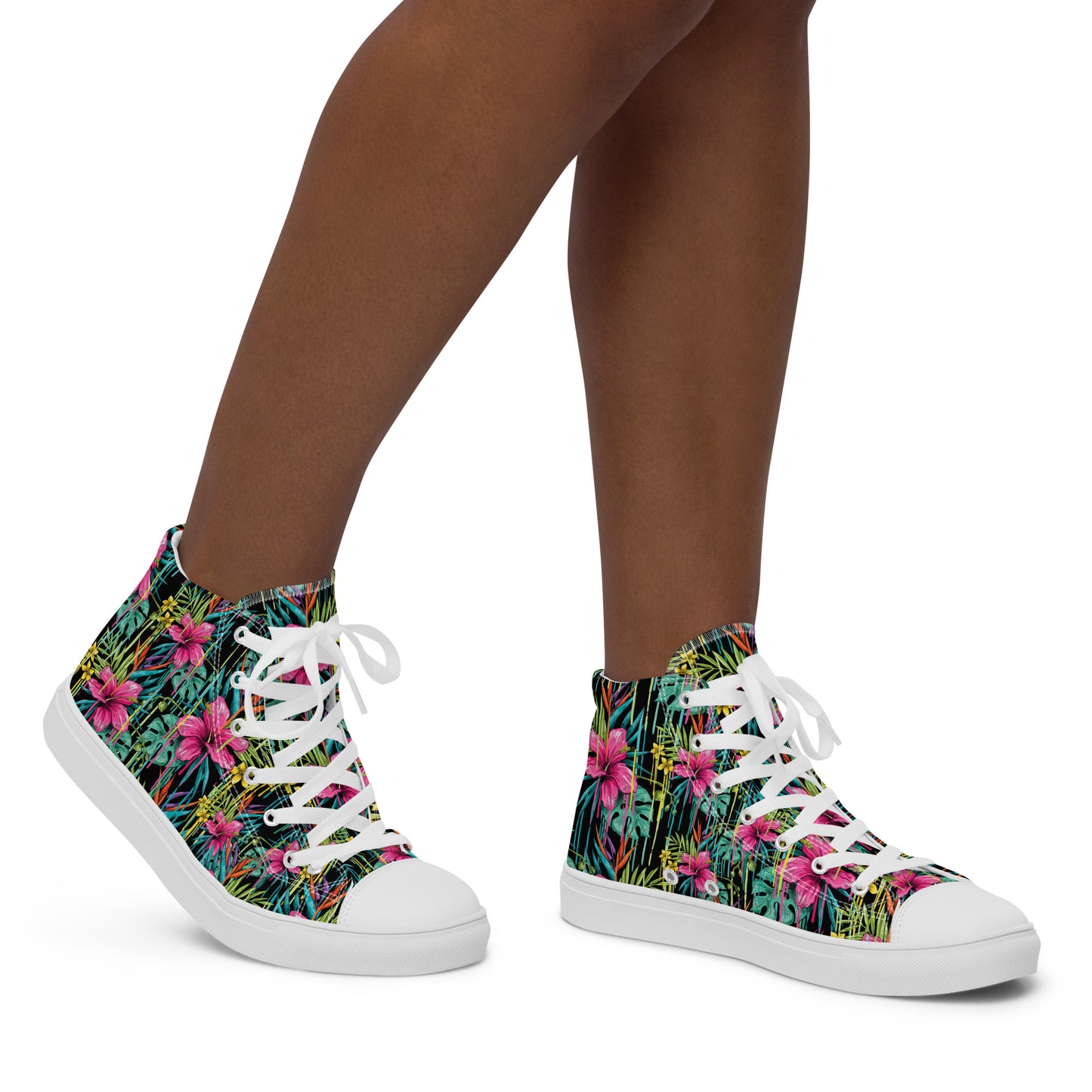 Rose - Sneakers Alte in Tela/Donna