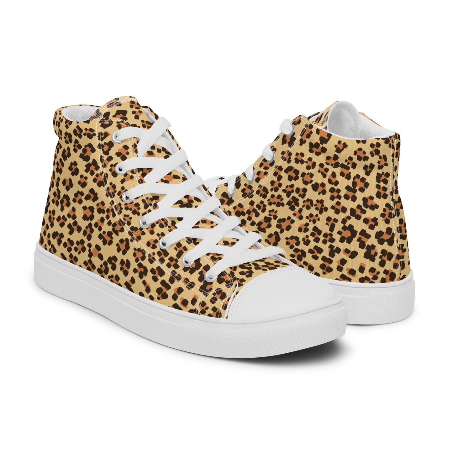 Leopardo - Sneakers Alte in Tela/Donna