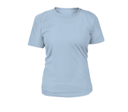 T-Shirt Donna Girocollo Azzurro