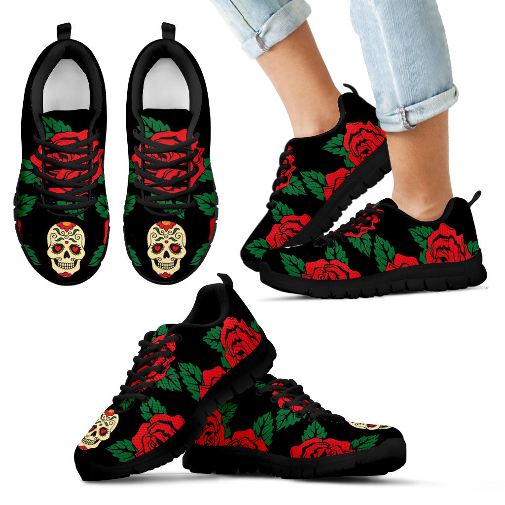 Teschio e Rose -  Sneakers Donna -