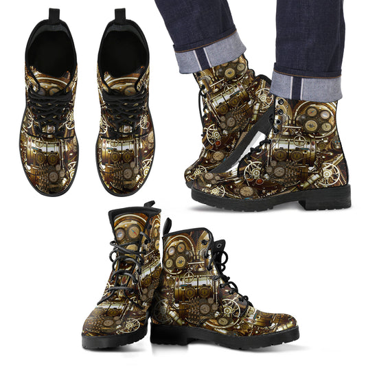 Steampunk/4  - Leather Boots Uomo -