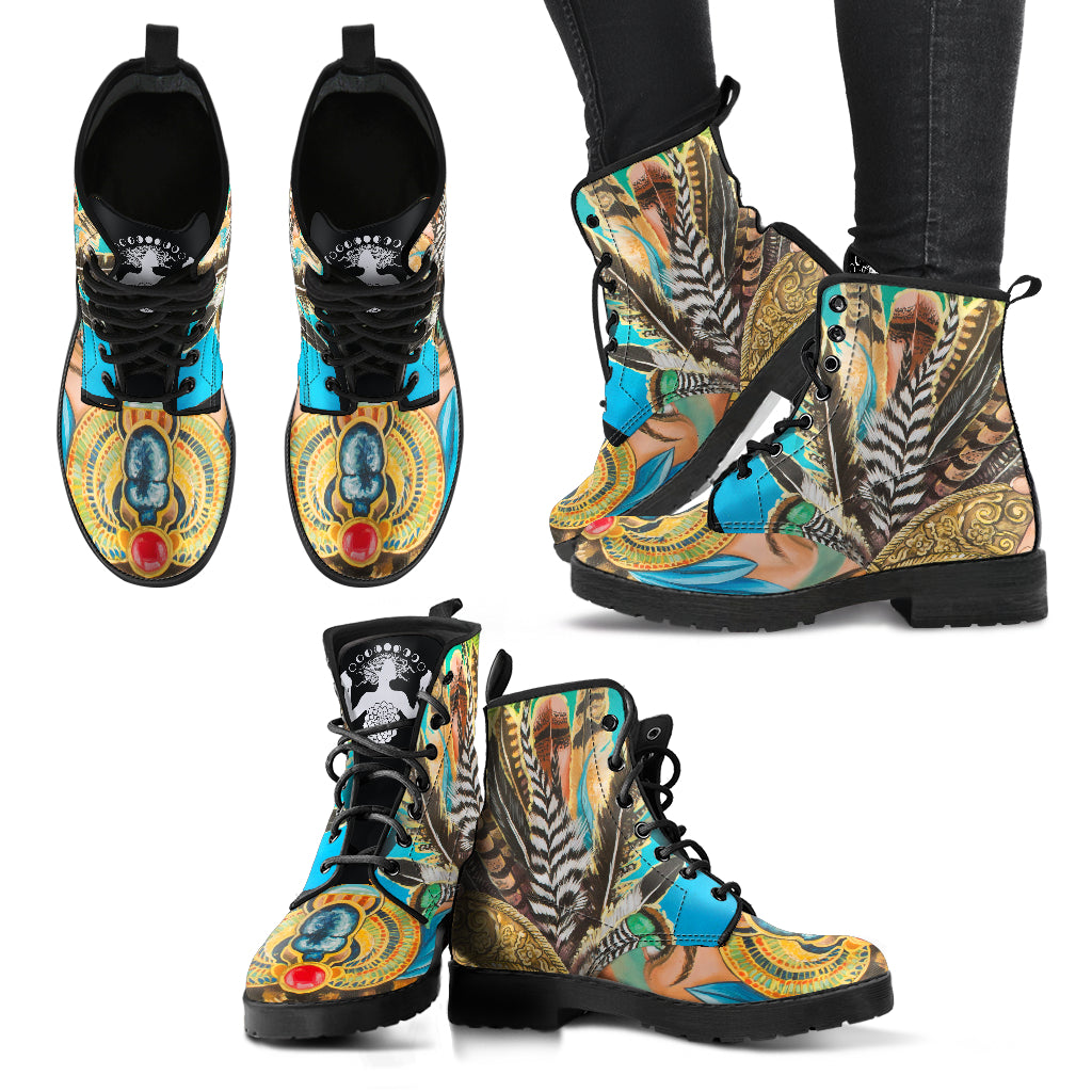 Oro - Leather Boots Donna -