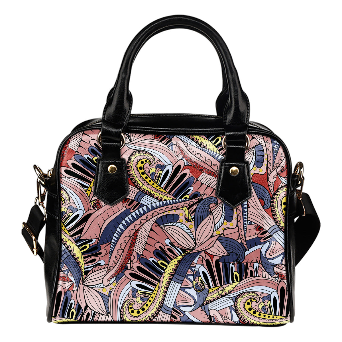 Fanky Rosa - Borsa con manici e tracolla -
