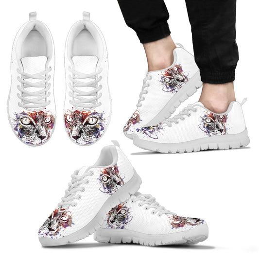 Gatto ad Acquarello - Sneakers Uomo -