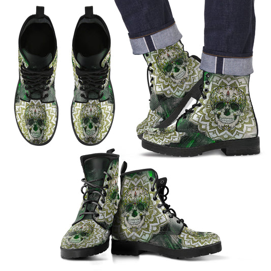 Teschio - Leather Boots Uomo -