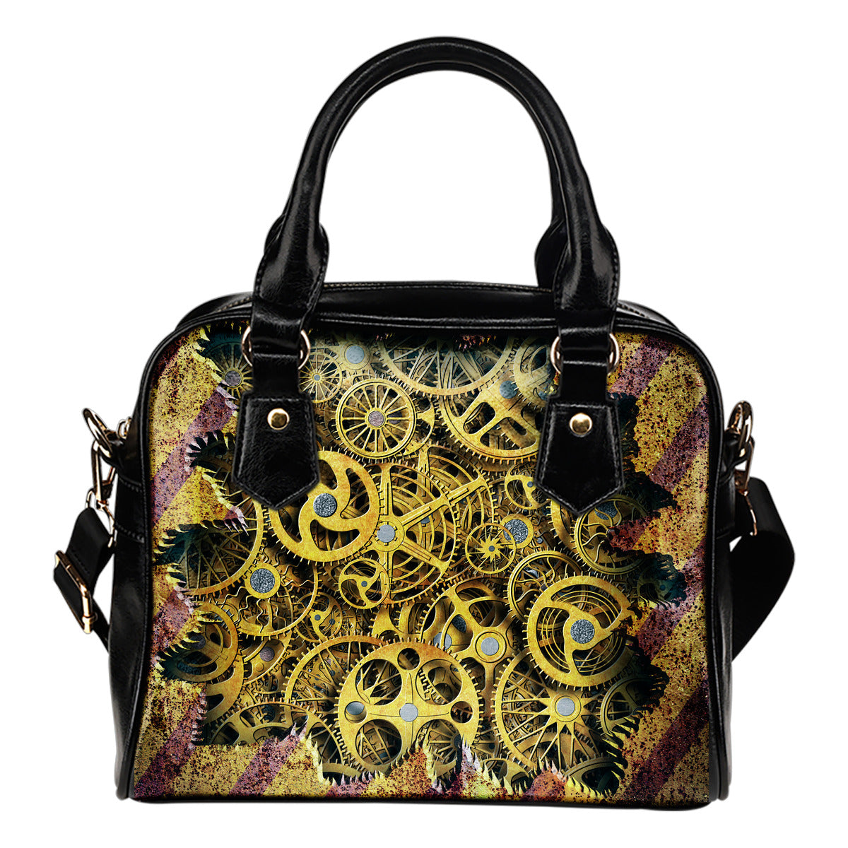 Steampunk/4 - Borsa con manici e tracolla -