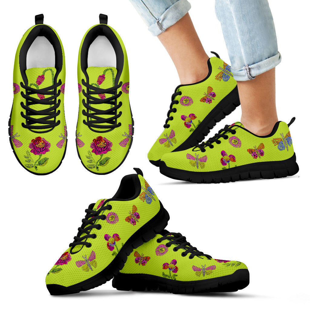Fiori Esotici Verde -  Sneakers Donna -
