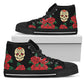 Teschio e Rosa - Sneakers Alte Uomo -