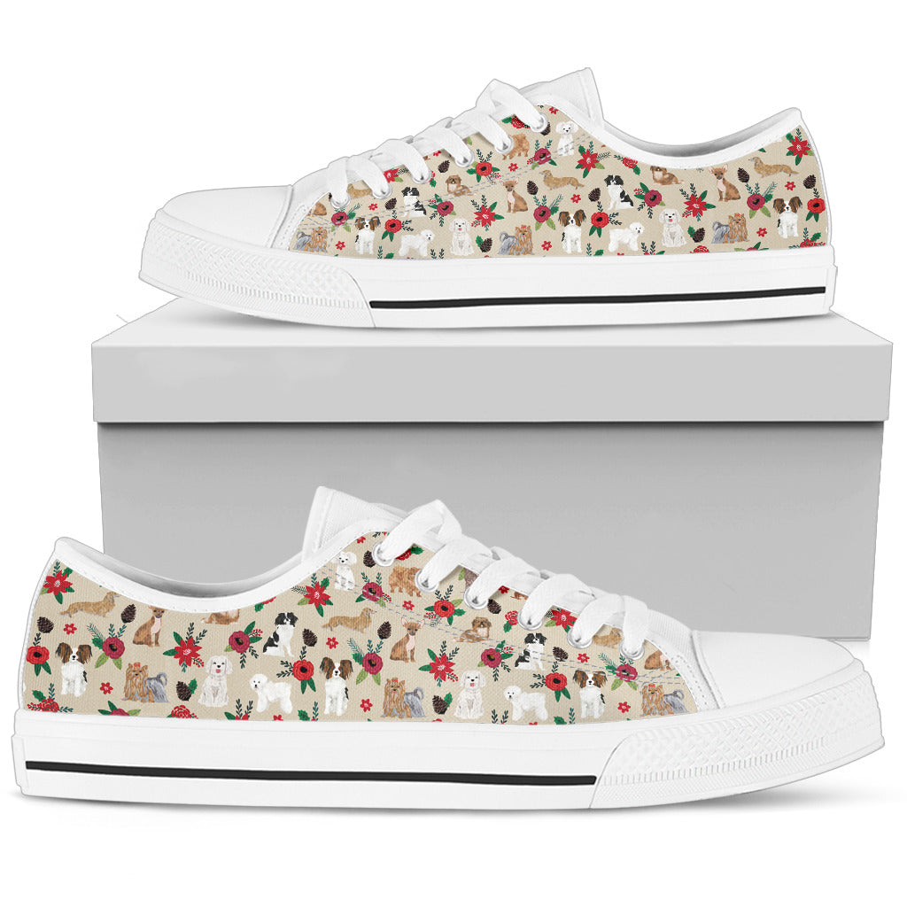 Cagnolini e Fiori - Low Top Donna -