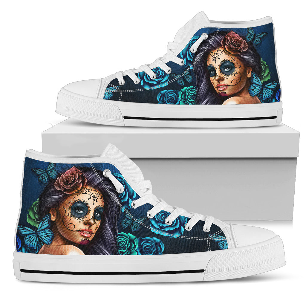 Calavera Turchese - Sneakers Alte Uomo -