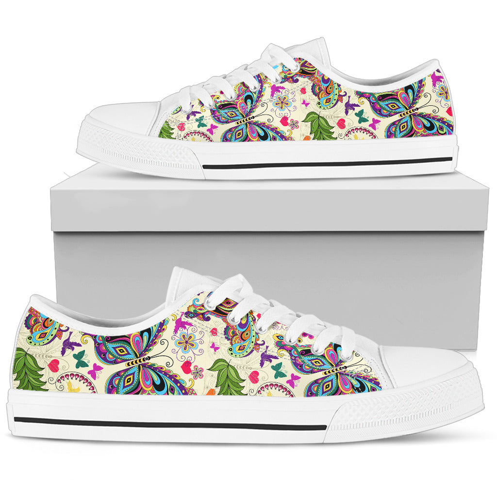 Farfalle e Arte  - Low Top Donna -
