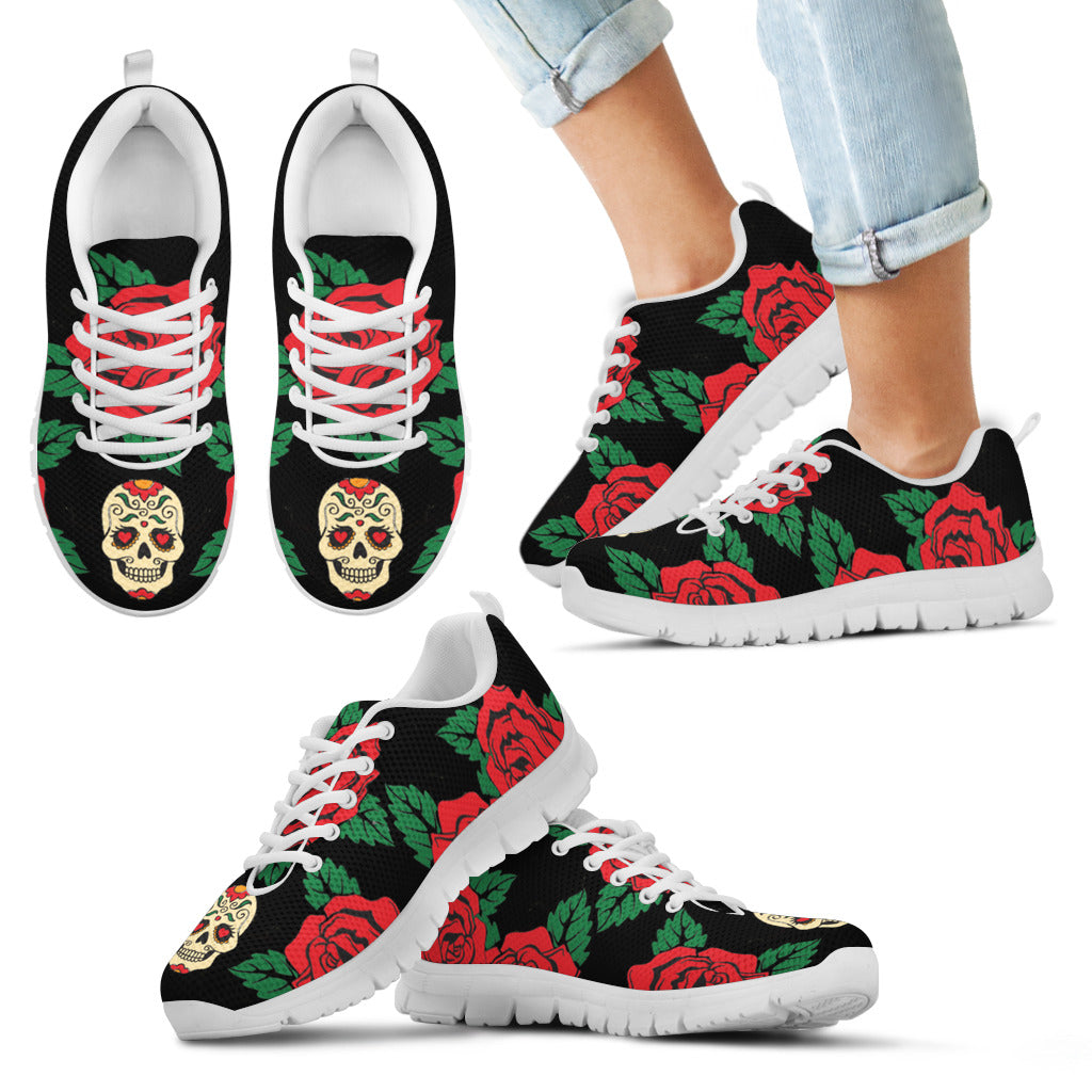 Teschio e Rose Sneakers