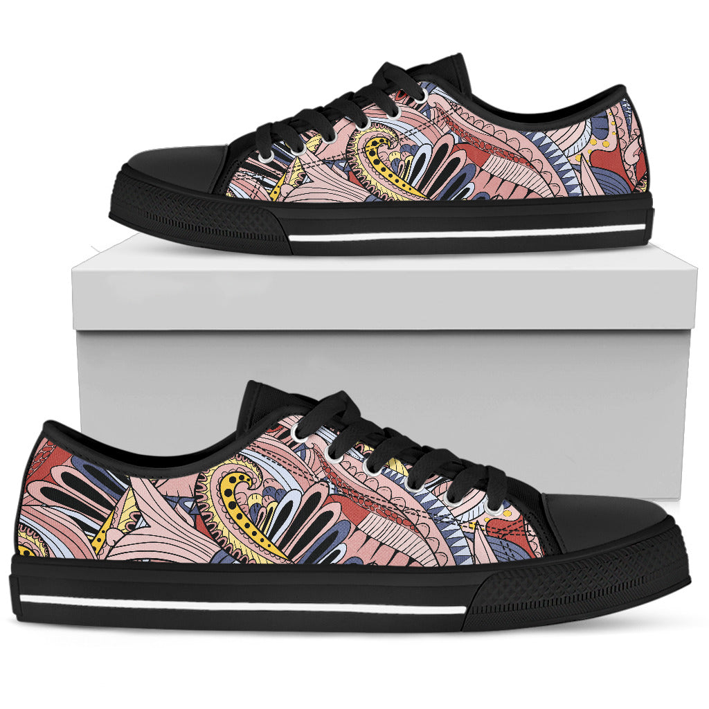 Fantasia in Rosa -Low Top Donna /Suola Nera -