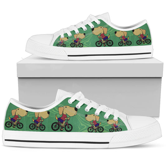 Labrador in Bicicletta - Low Top Donna -