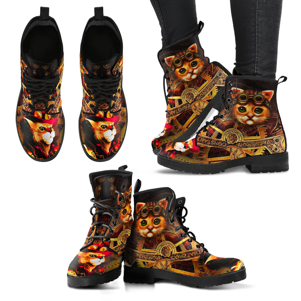 Steampunk/11 - Leather Boots Donna -