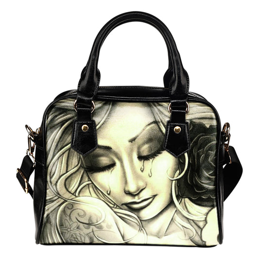 Lacrime - Borsa con manici e tracolla -