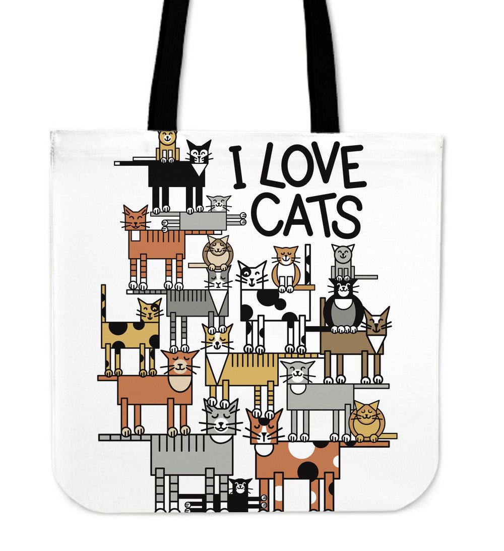 I Love Cats - Shopping Bag -