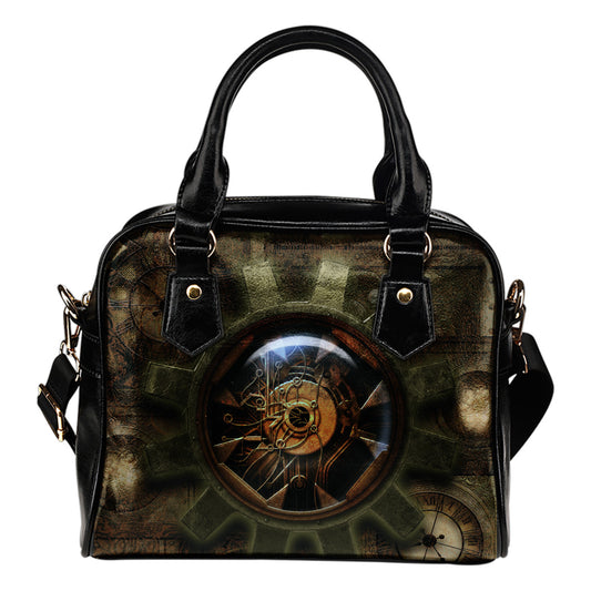 Steampunk/5  - Borsa con manici e tracolla -