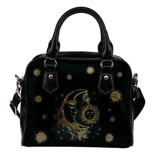 Luna e Sole  - Borsa con manici e tracolla -