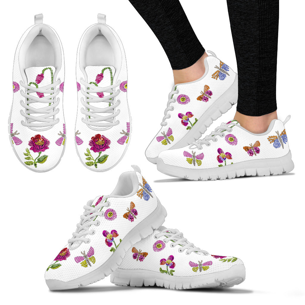 Fiori Esotici Bianco - Sneakers Donna -