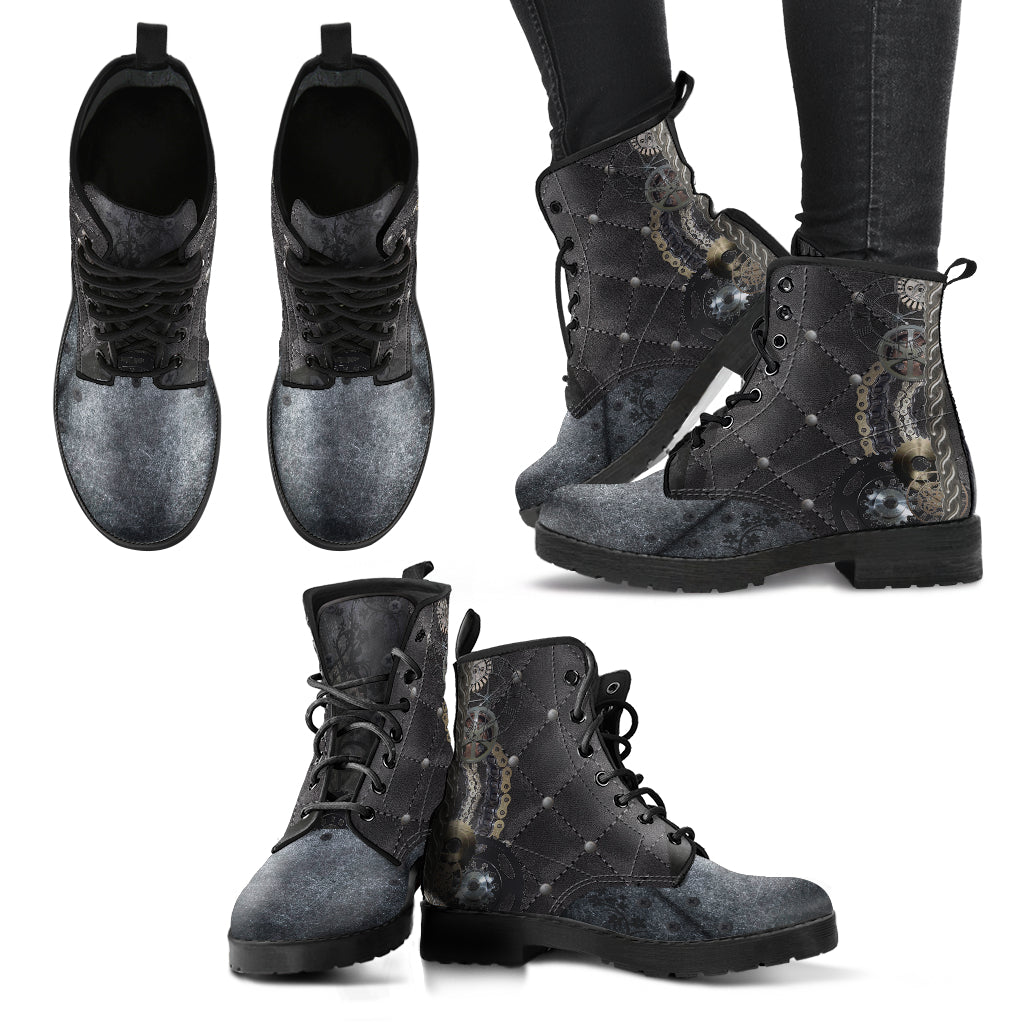 Steampunk /14 - Leather Boots Donna -